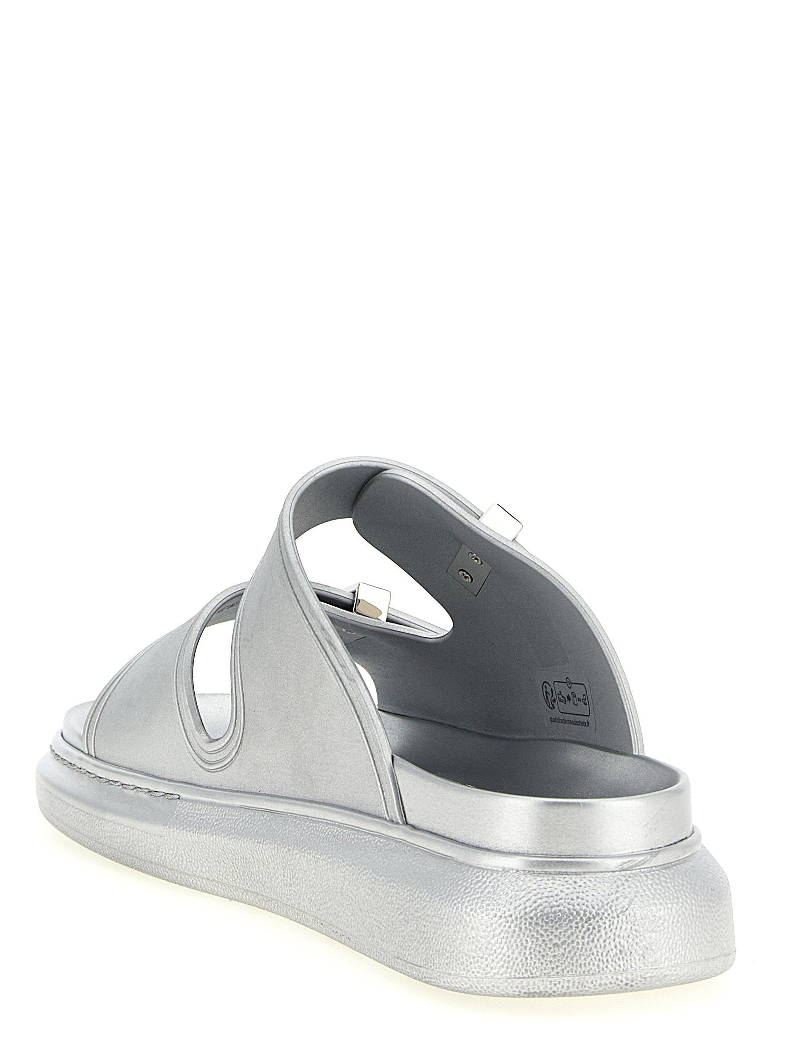 Alexander McQueen Hybrid Sandals Silver