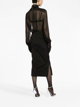 Dolce & Gabbana Semi-Sheer Mesh Shirt Black