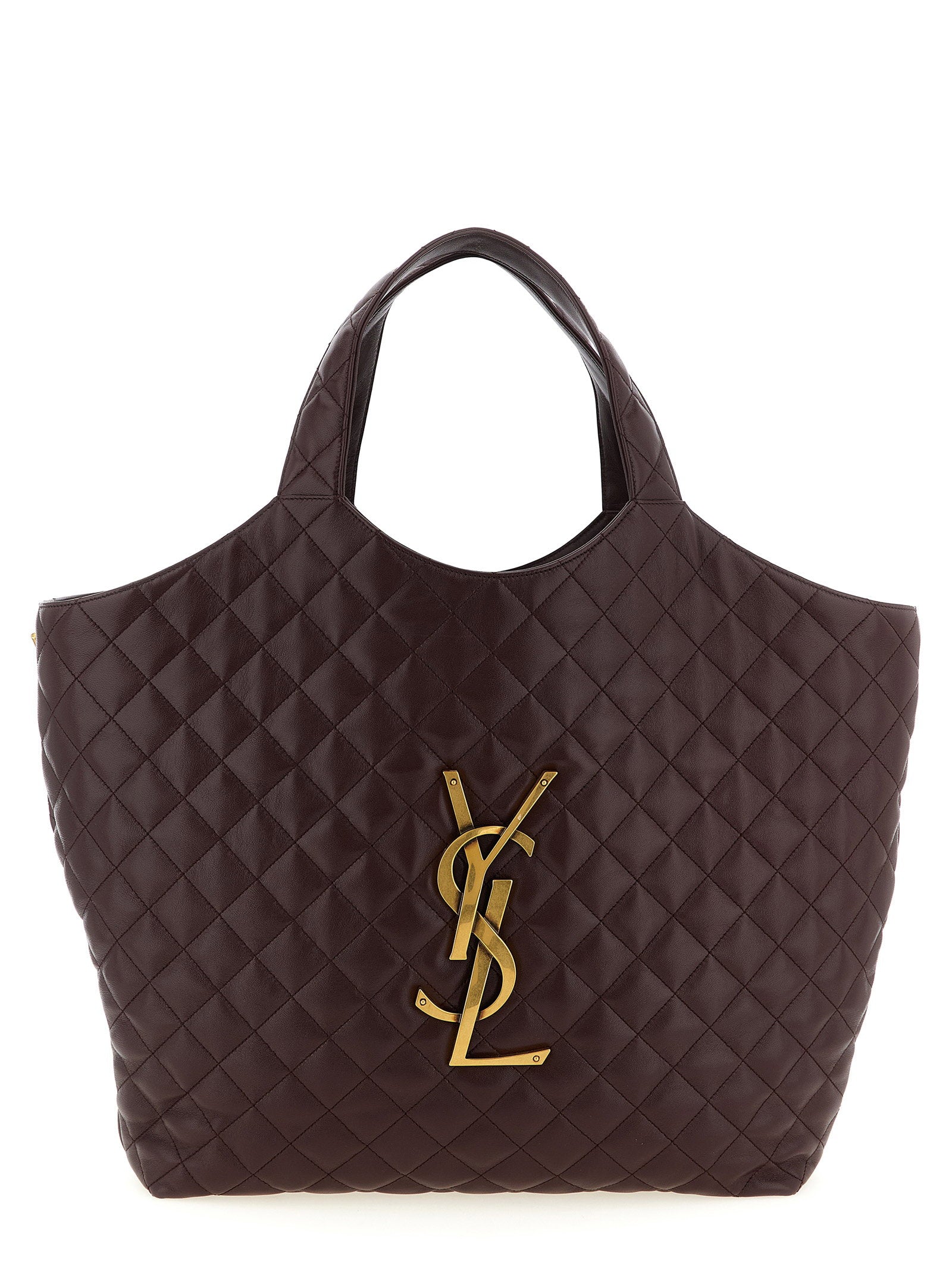 Saint Laurent Icare Maxi Shopping Bag Bordeaux