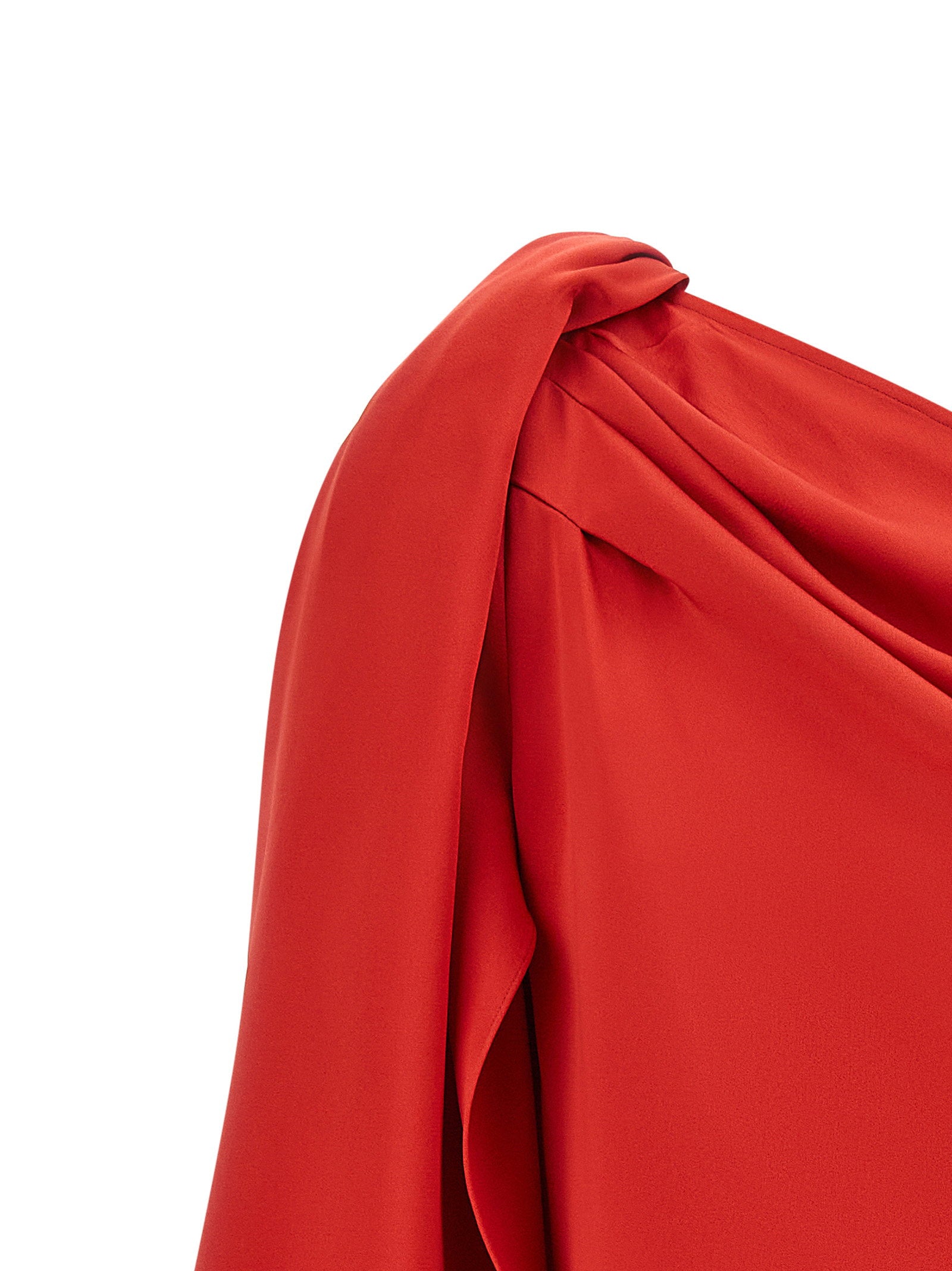Stella Mccartney One-shoulder Dress Red
