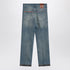 Valentino Washed blue denim jeans with floral trims blue