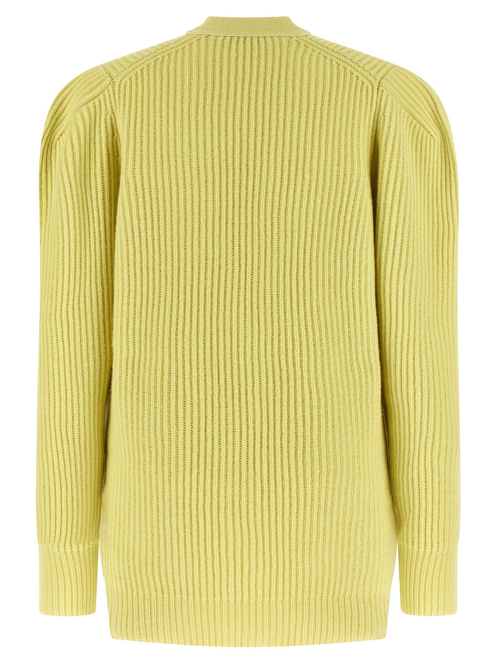 Stella Mccartney Thick Knit Cardigan Yellow
