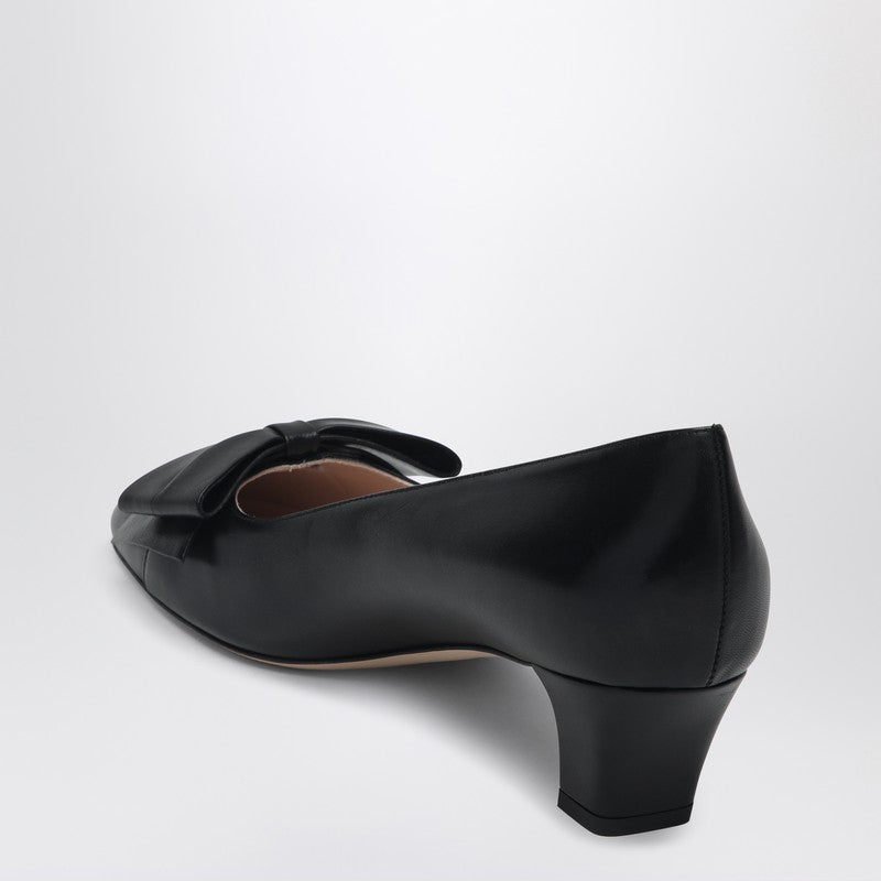 Valentino Garavani Bow-Adorned Leather Pumps Black black