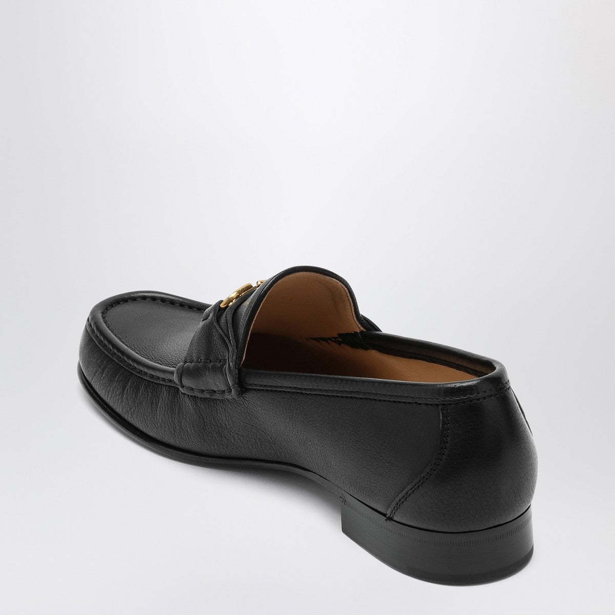 Valentino Garavani VLogo Signature Loafers in Black Leather black