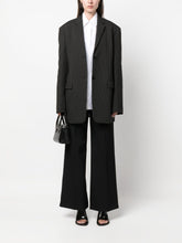 Lanvin Wide-Leg High-Waisted Tailored Trousers Black