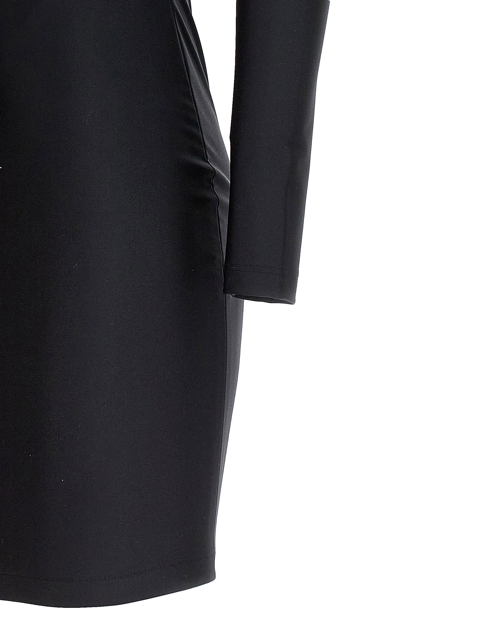 Balenciaga Cut-out One Shoulder Dress Black