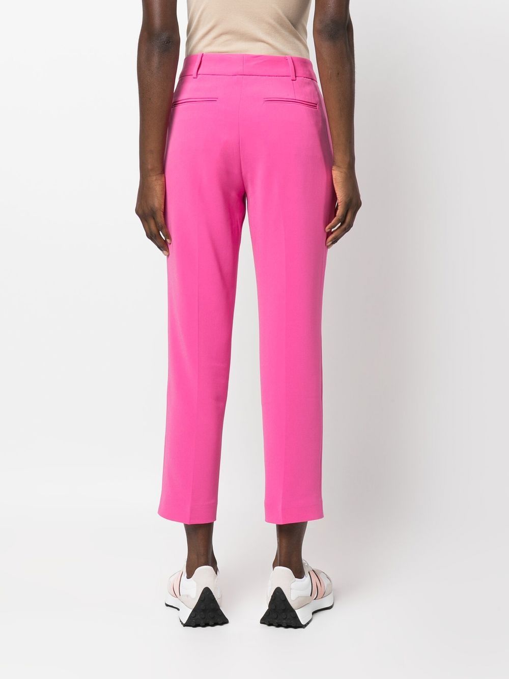 MMK Cropped Tailored Trousers in Fuchsia