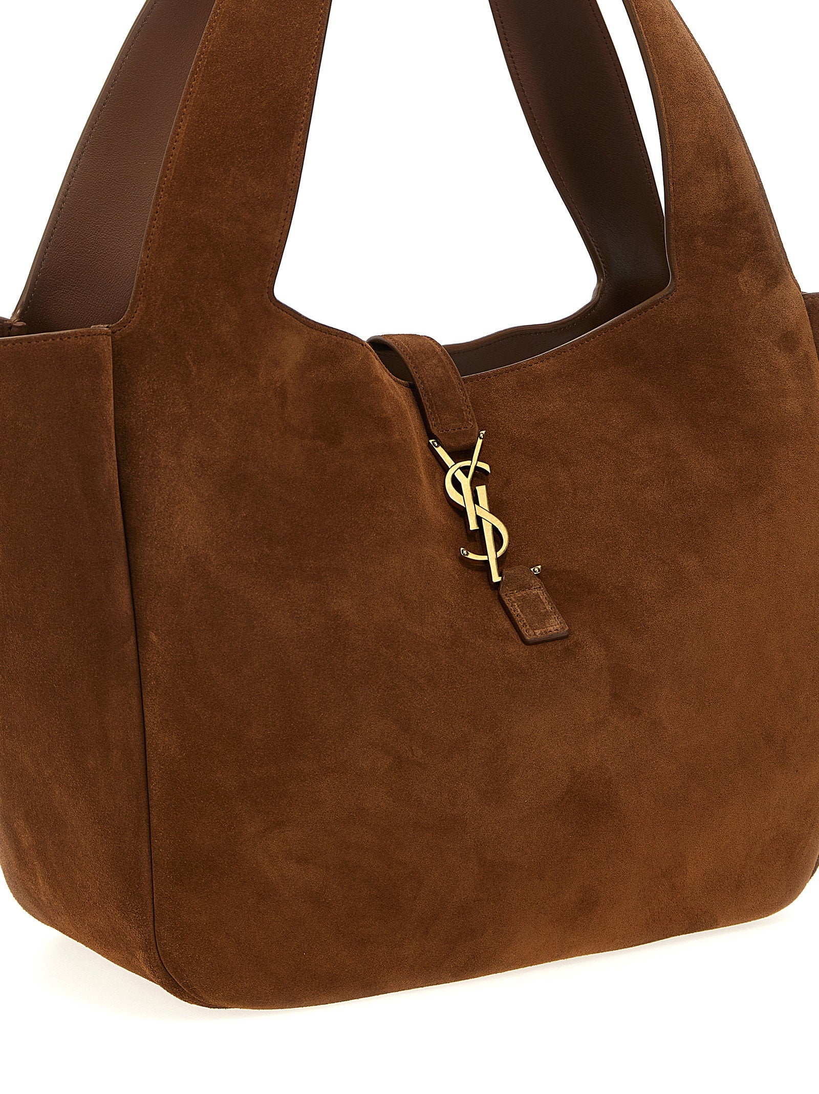 Saint Laurent Le 5 à 7 Bea Shoulder Bag Brown