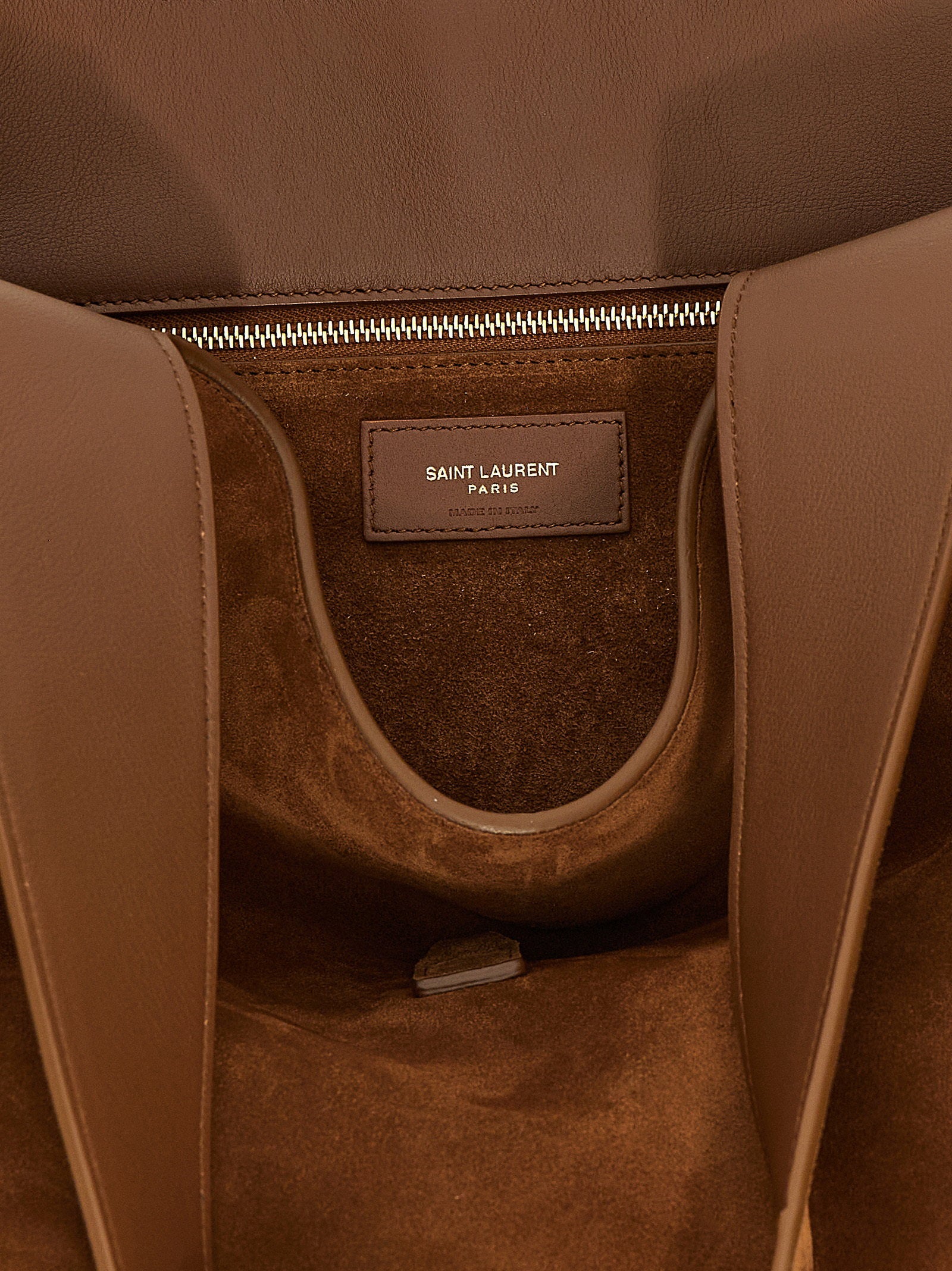 Saint Laurent Le 5 à 7 Bea Shoulder Bag Brown