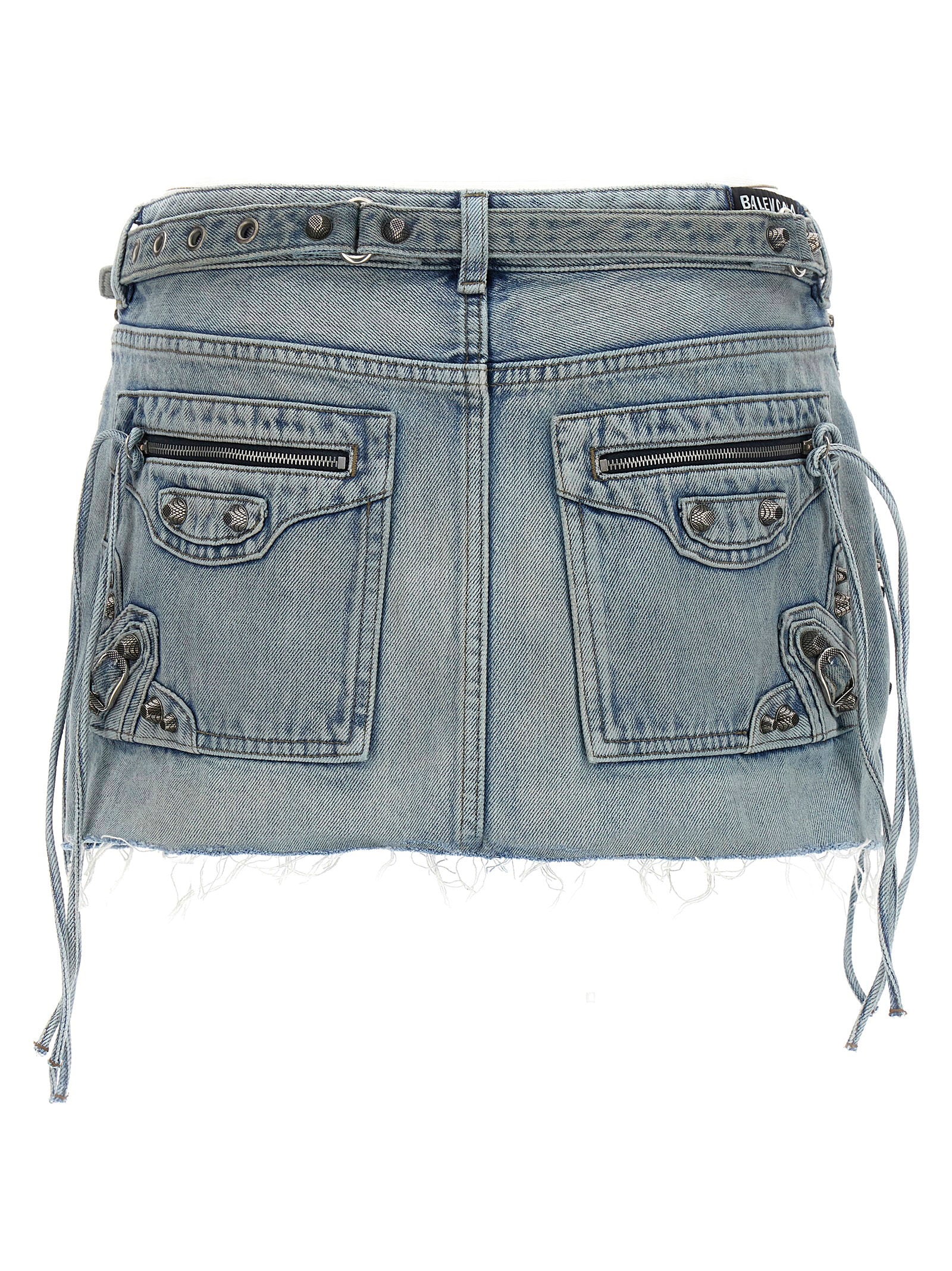 Balenciaga Cagole Mini Skirt Light blue