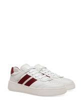 Bally Panelled Calf Leather Sneakers Red Red