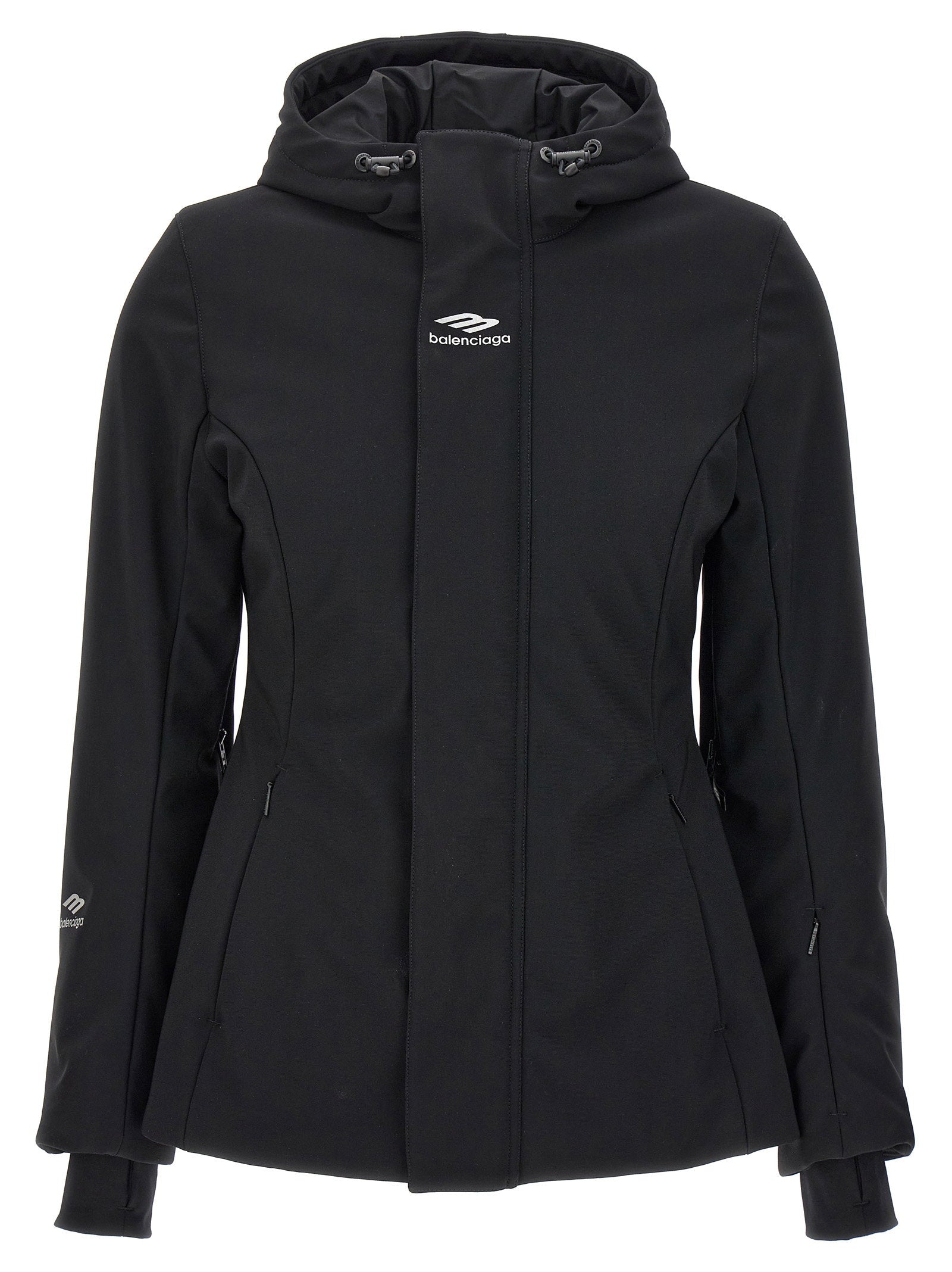 Balenciaga Ski Hourglass 3b Sports Icon Parka Black