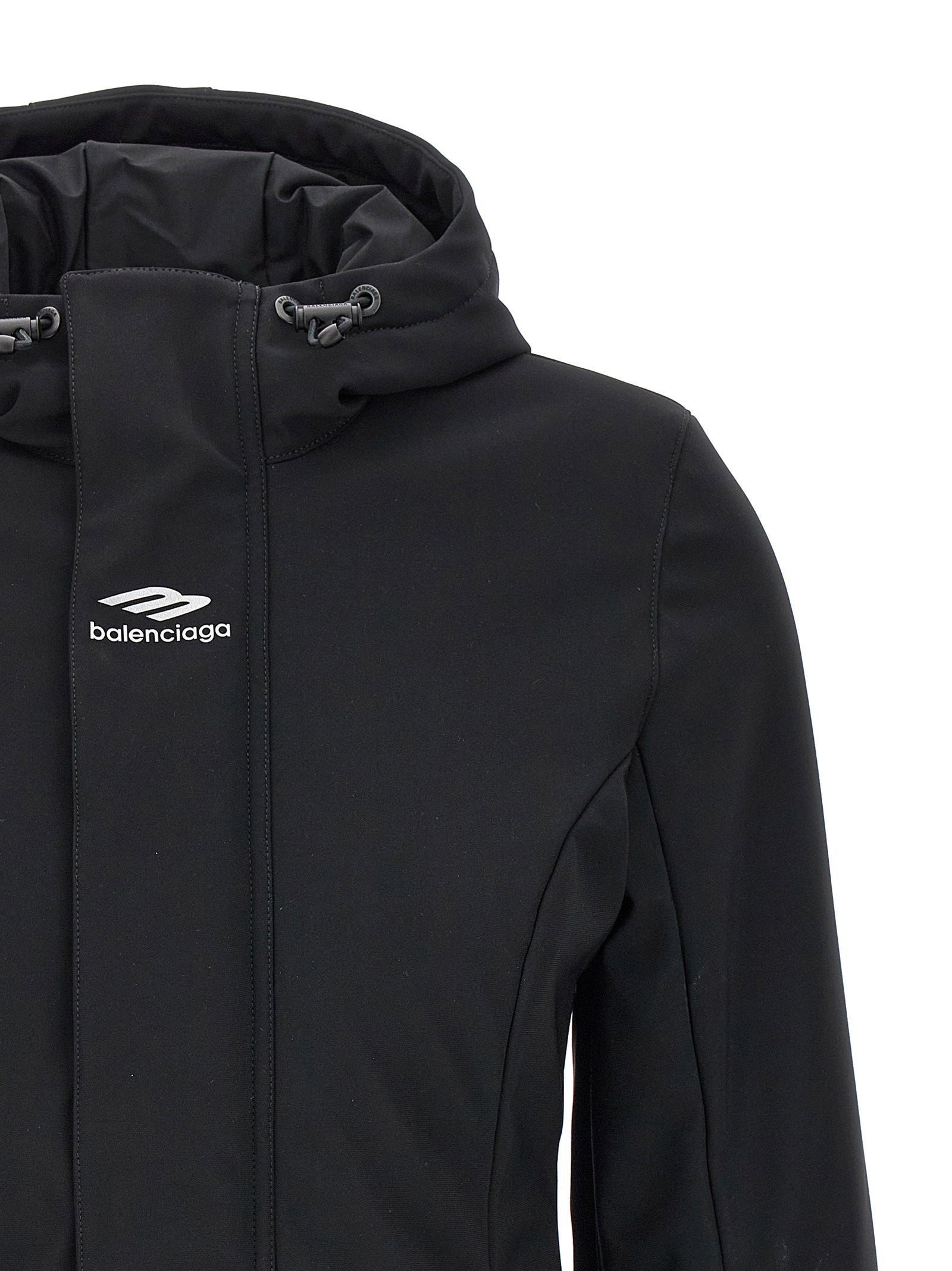 Balenciaga Ski Hourglass 3b Sports Icon Parka Black