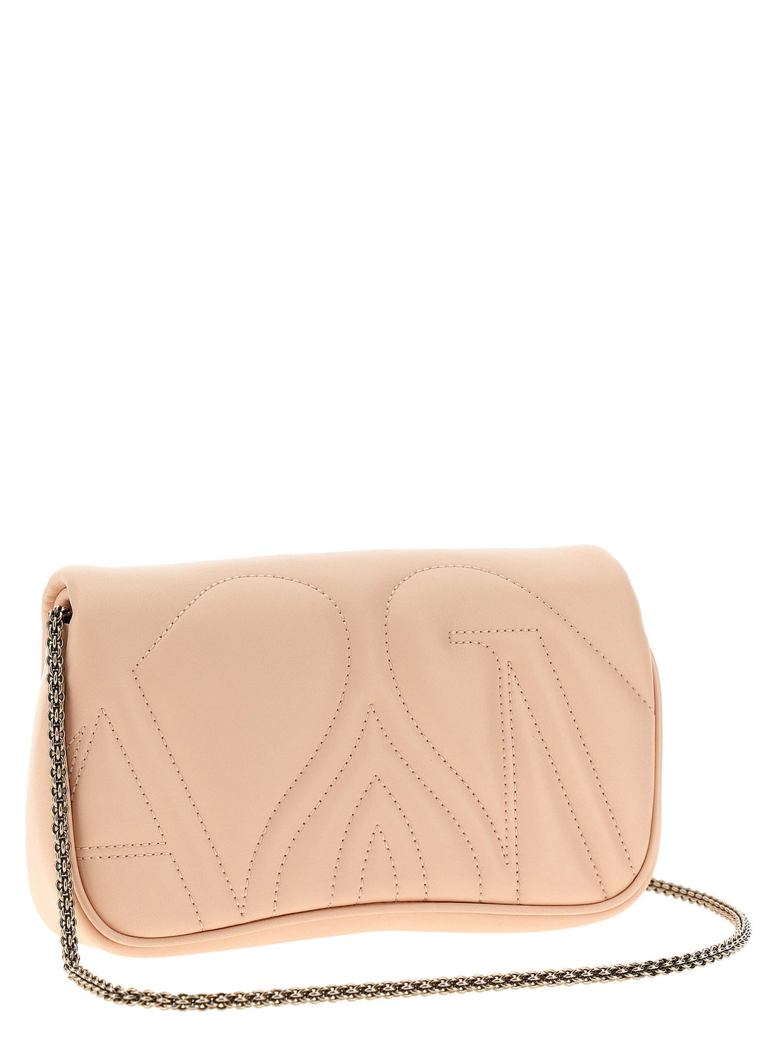 Alexander McQueen The Mini Seal Crossbody Bag Beige