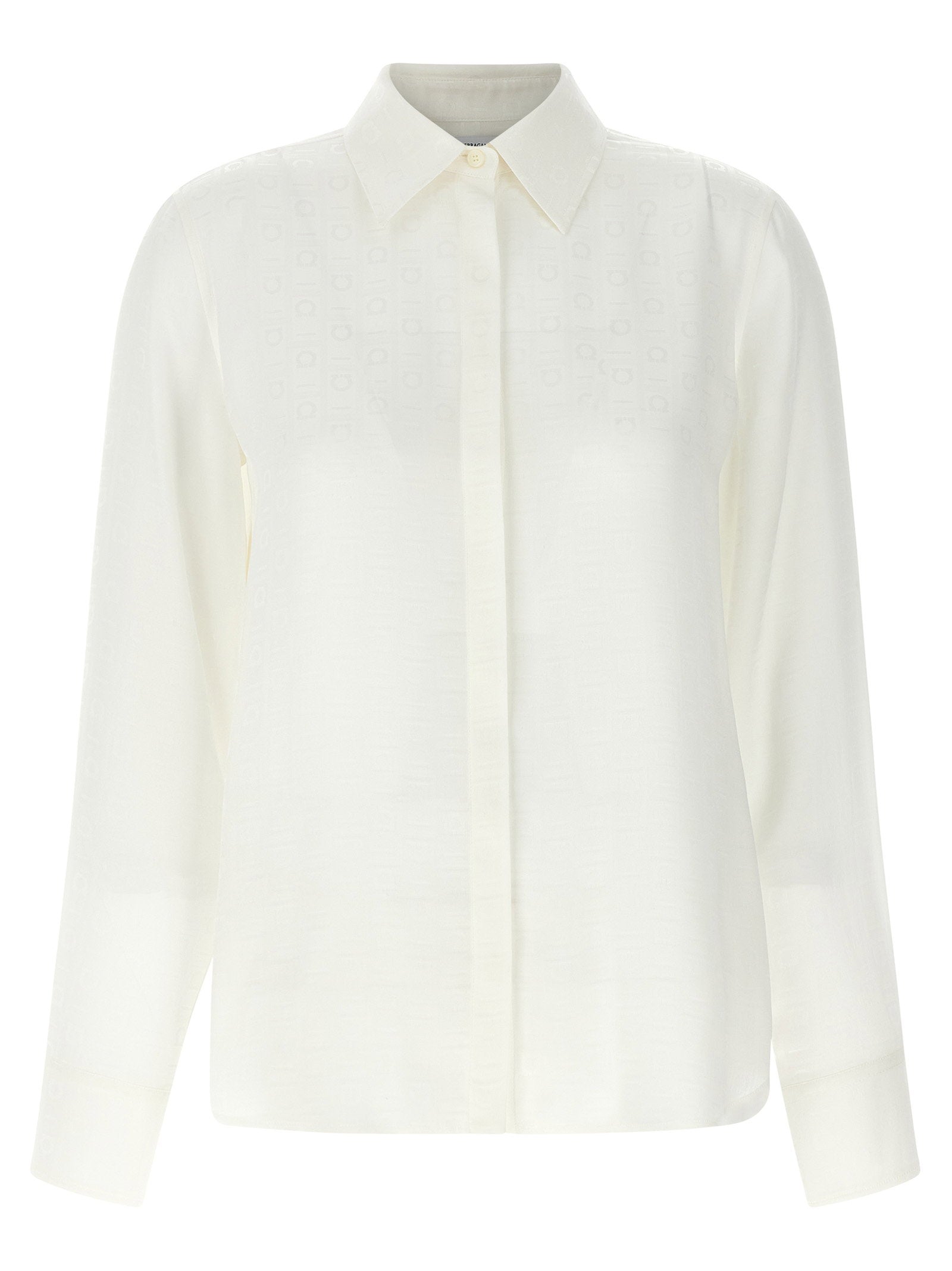 Ferragamo Monogram Shirt White