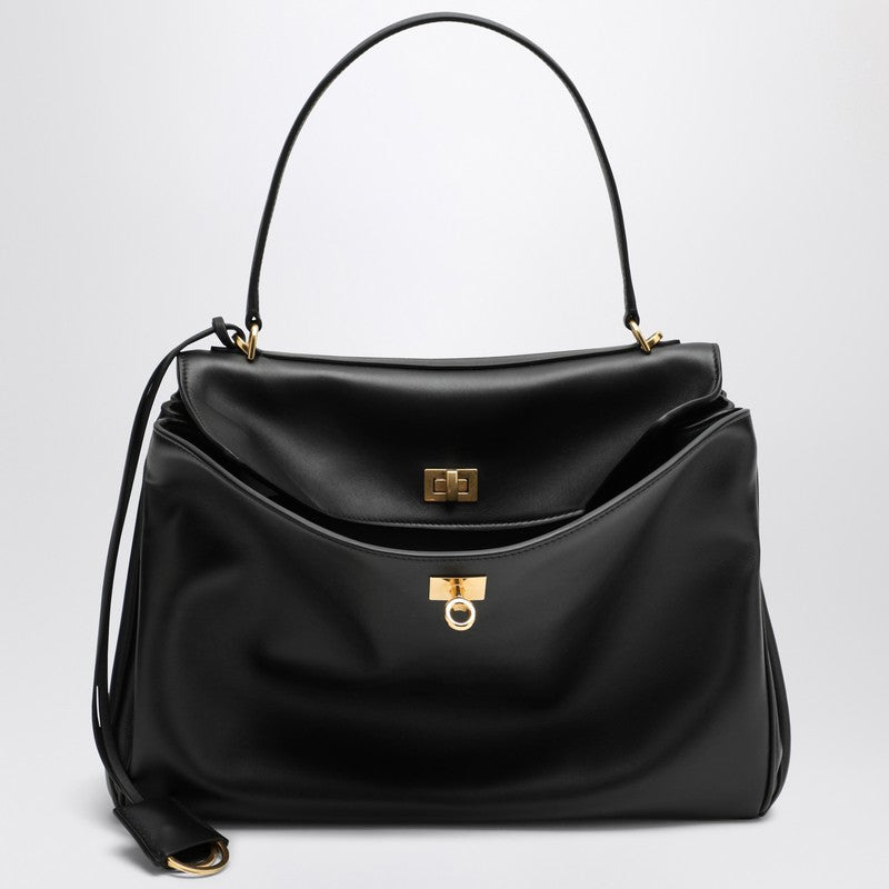 Balenciaga Smooth Calfskin Medium Rodeo Bag Black