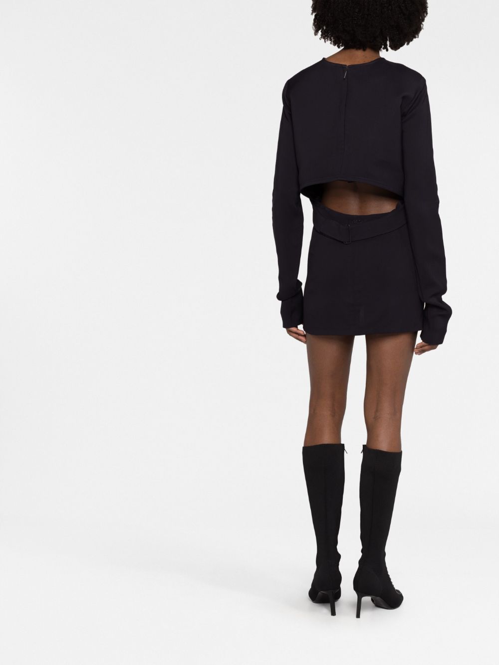 032C Kicked Back Mini Dress Black