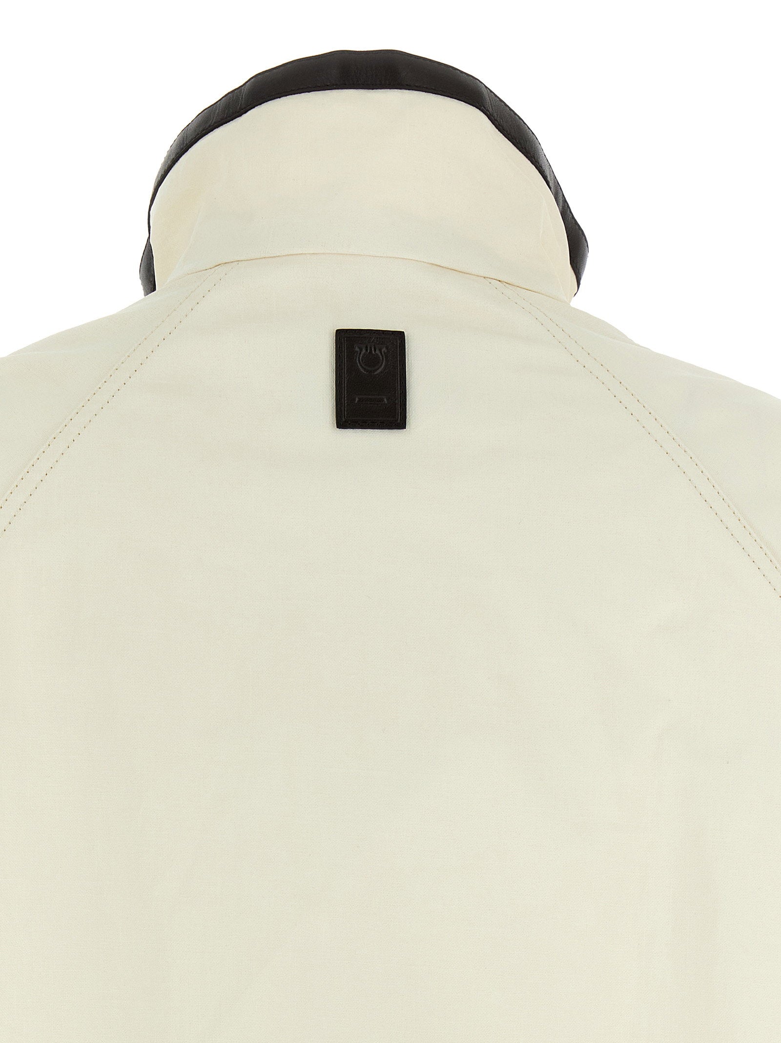 Ferragamo Tech Linen Jacket White