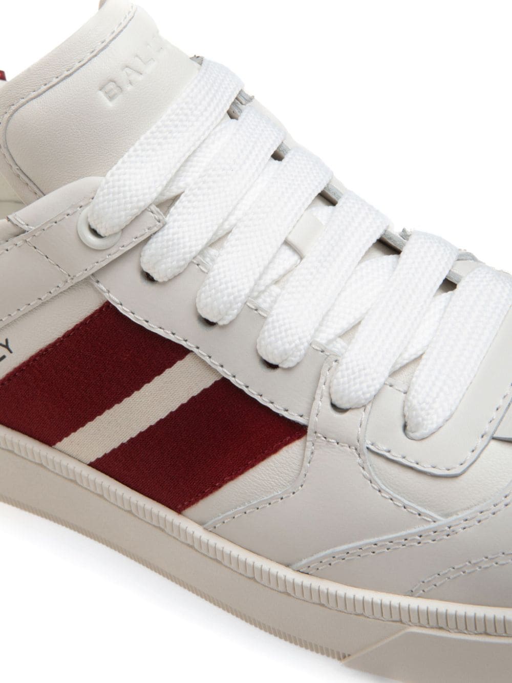 Bally Panelled Calf Leather Sneakers Red Red