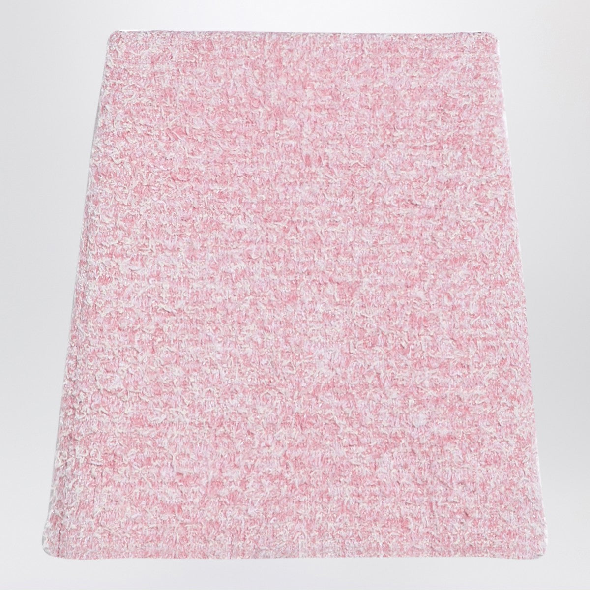 Balenciaga Pink Tweed Cotton-Blend Mini Skirt Pink