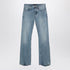 Balenciaga Light Blue Distressed-Hem Denim Jeans Blue