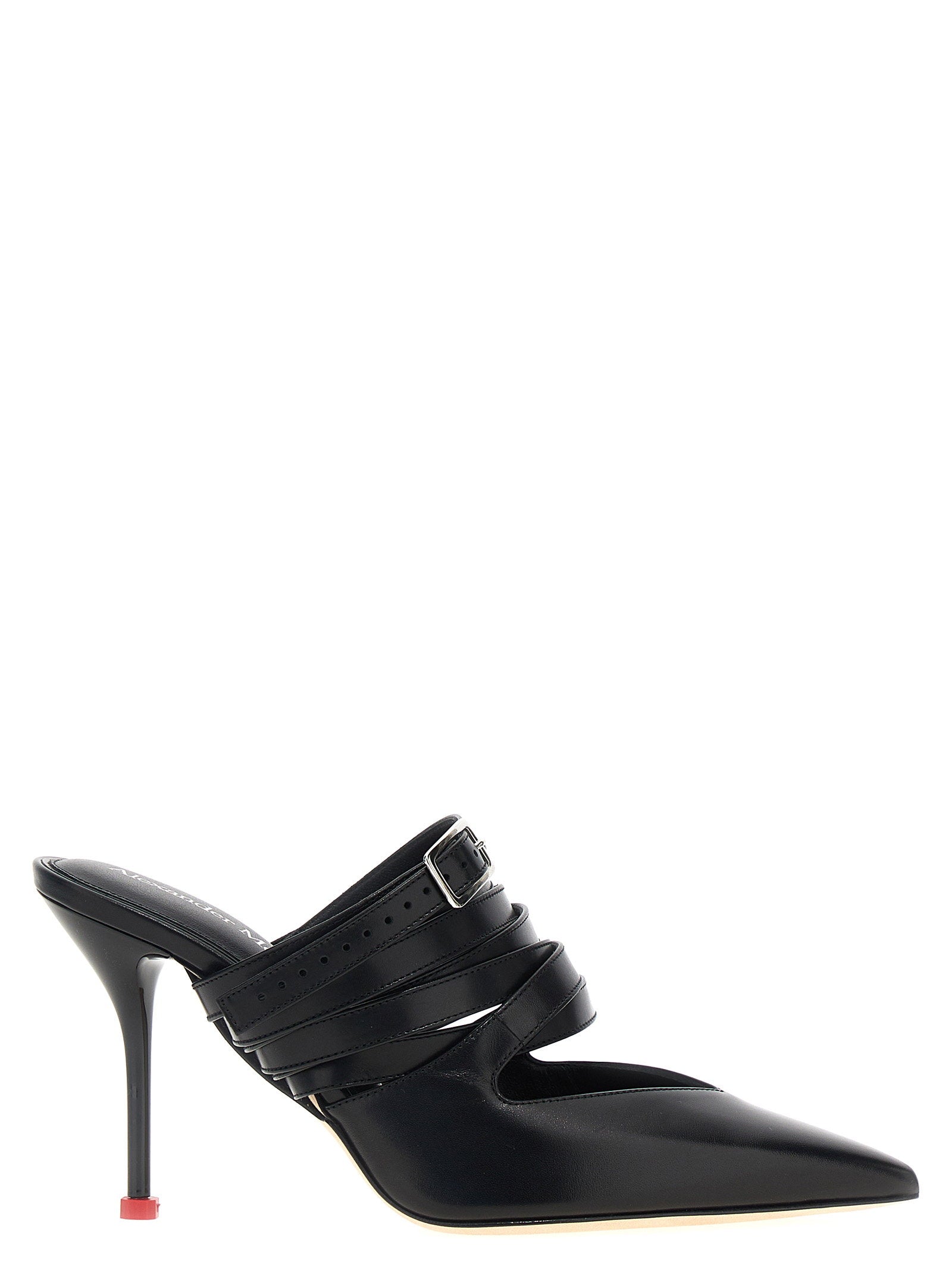 Alexander McQueen Strap Mules Black