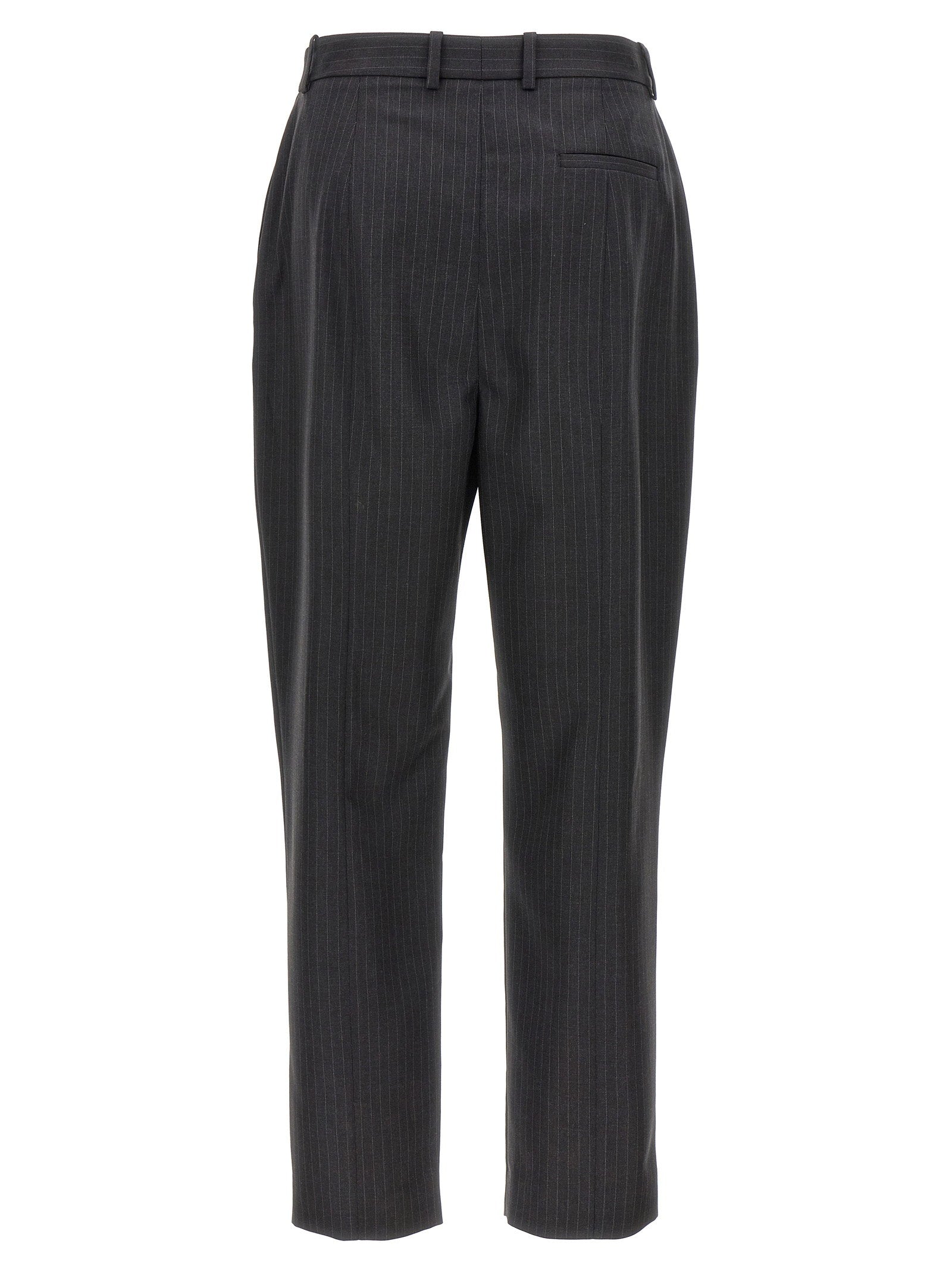 Alexander McQueen Pinstripe Pants Gray