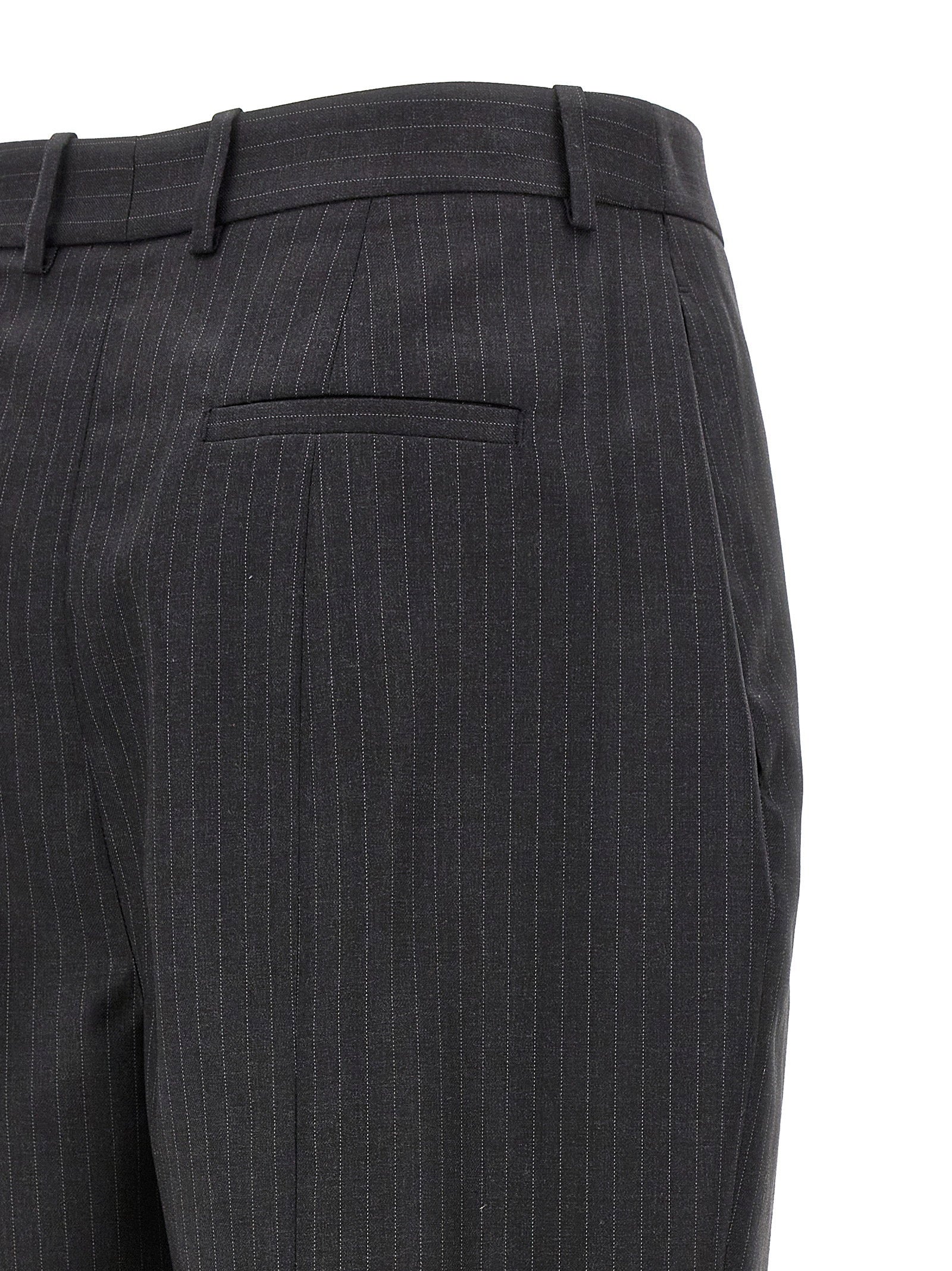 Alexander McQueen Pinstripe Pants Gray