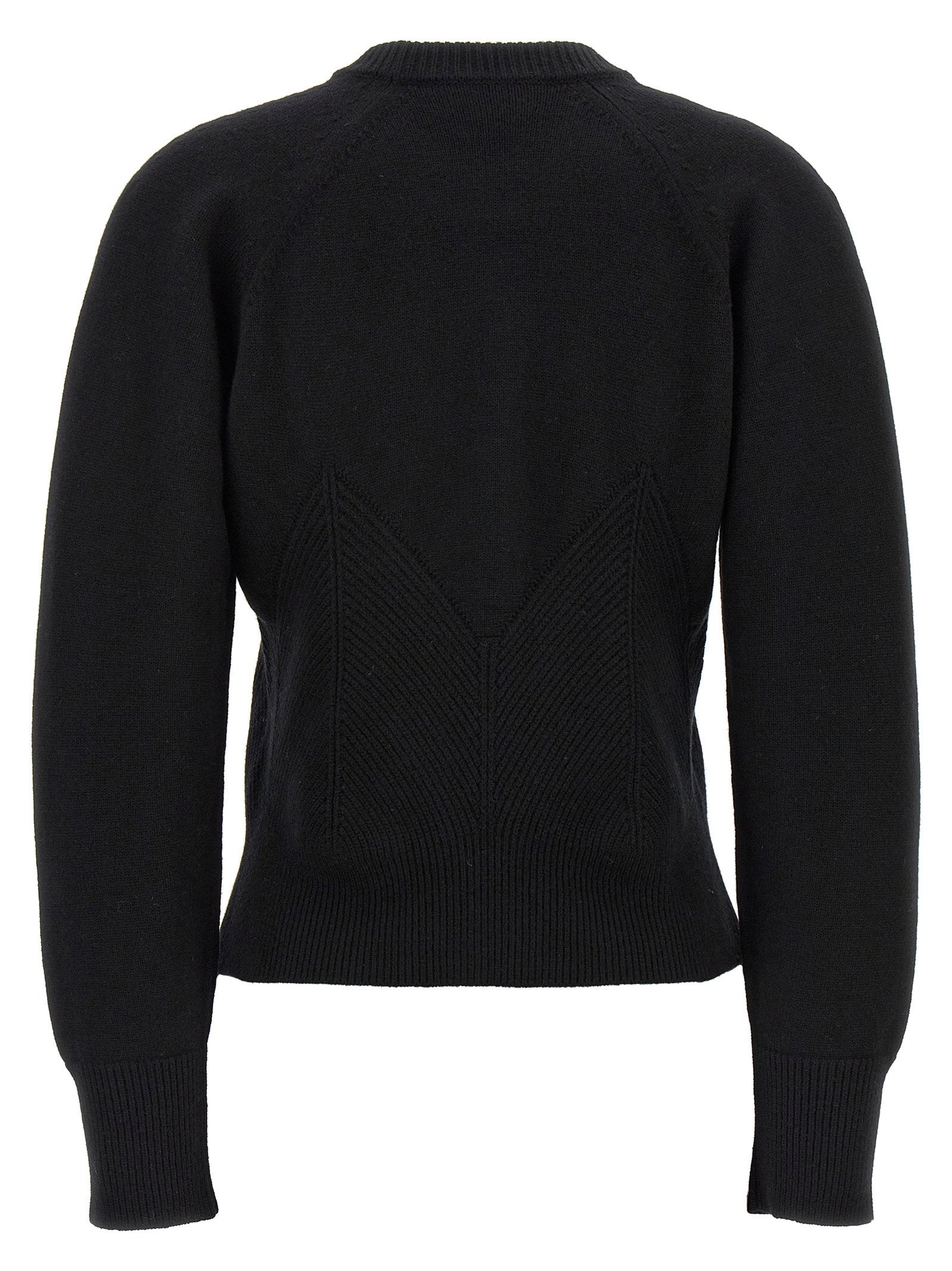 Alexander McQueen Chevron Corset Sweater Black