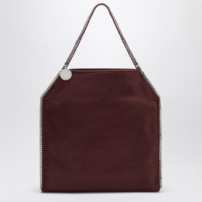 Stella McCartney Baby Bella Large Shaggy Deer Tote Bag in Burgundy