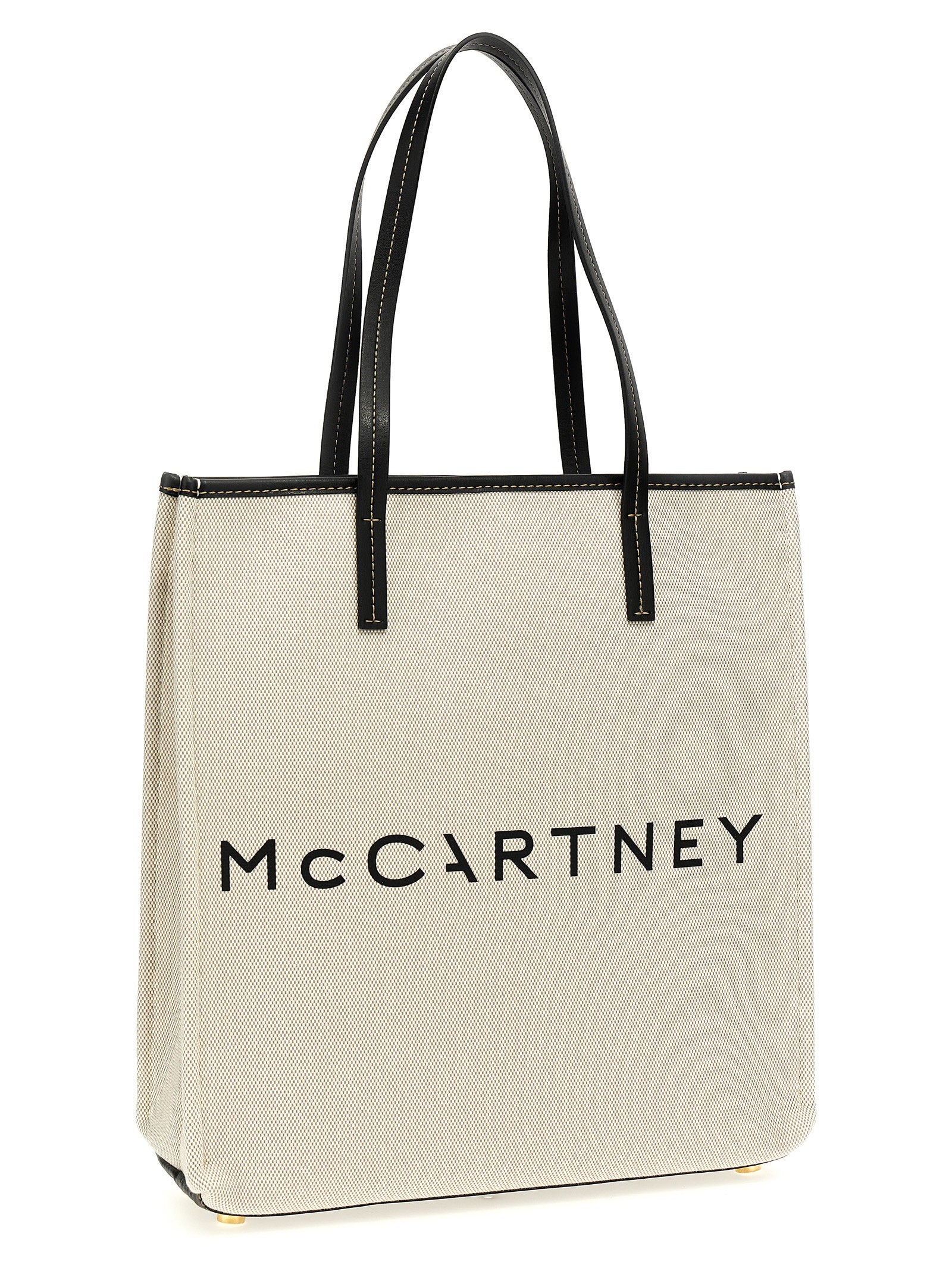 Stella Mccartney Logo Shopping Bag Beige