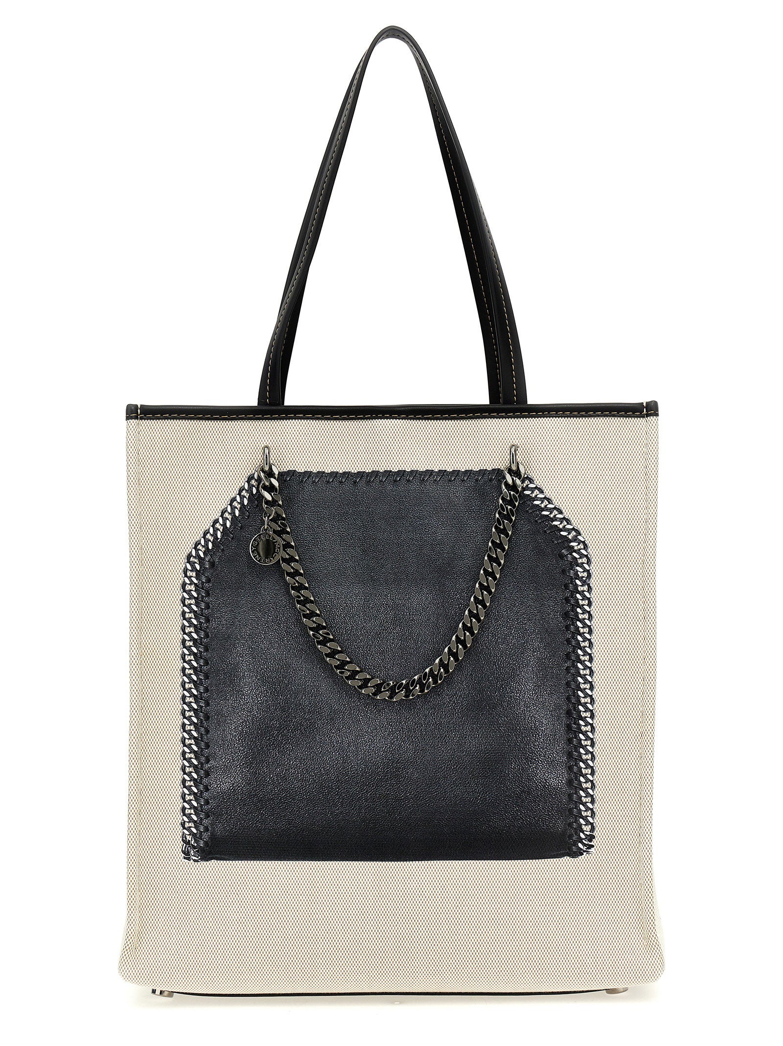 Stella Mccartney Trompe Loeil Print On Shopping Bag Multicolor