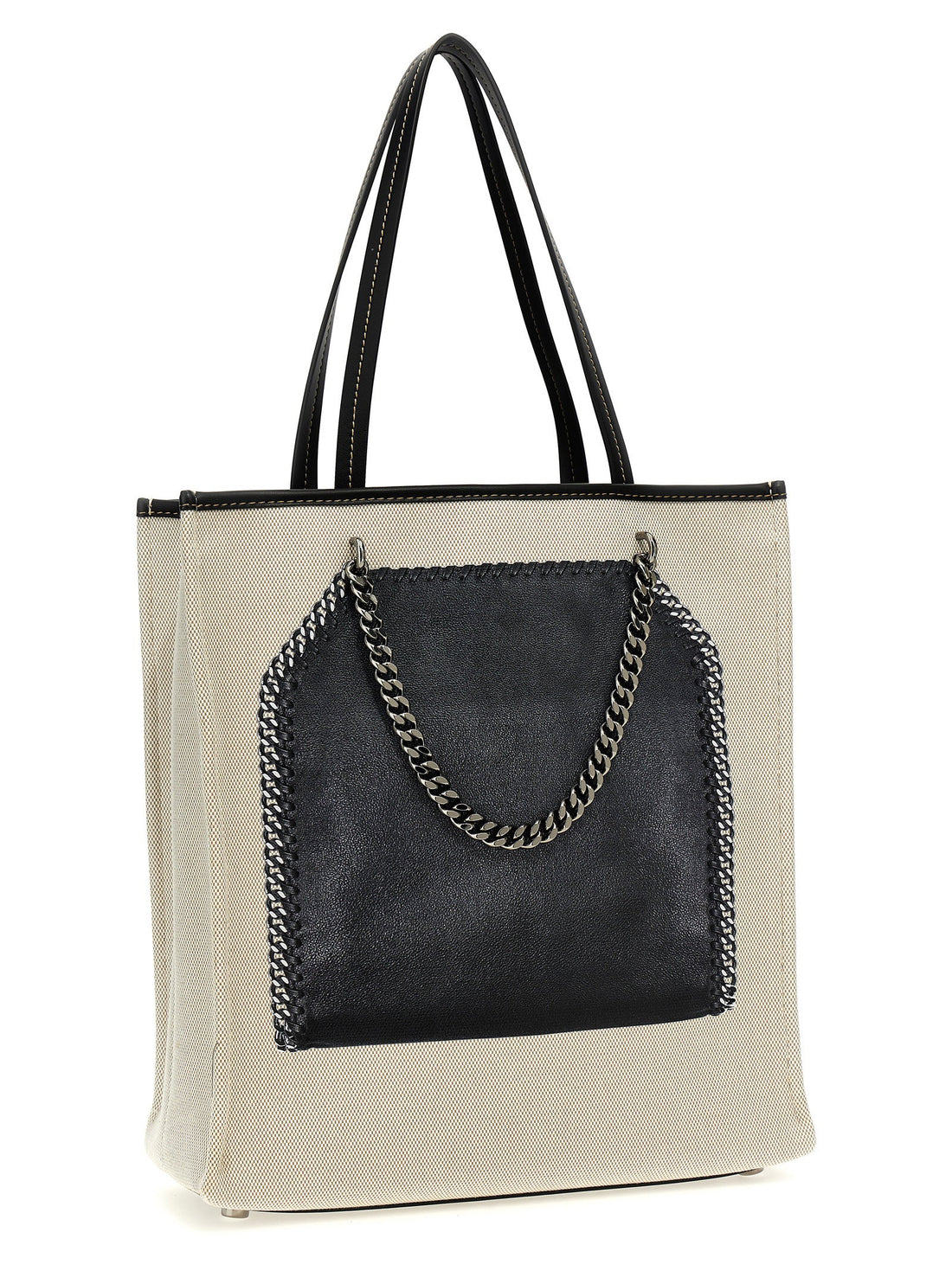Stella Mccartney Trompe Loeil Print On Shopping Bag Multicolor