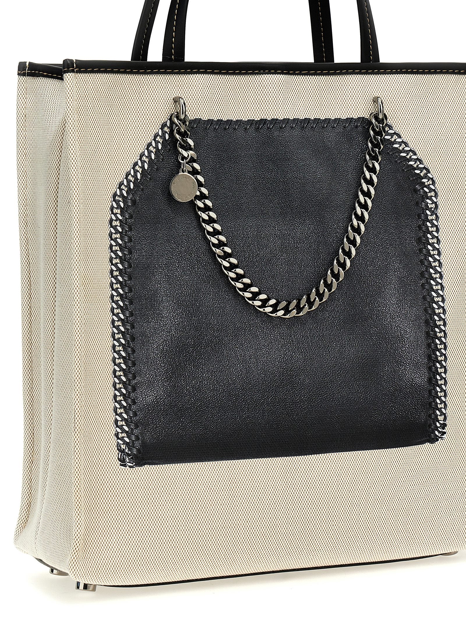 Stella Mccartney Trompe Loeil Print On Shopping Bag Multicolor