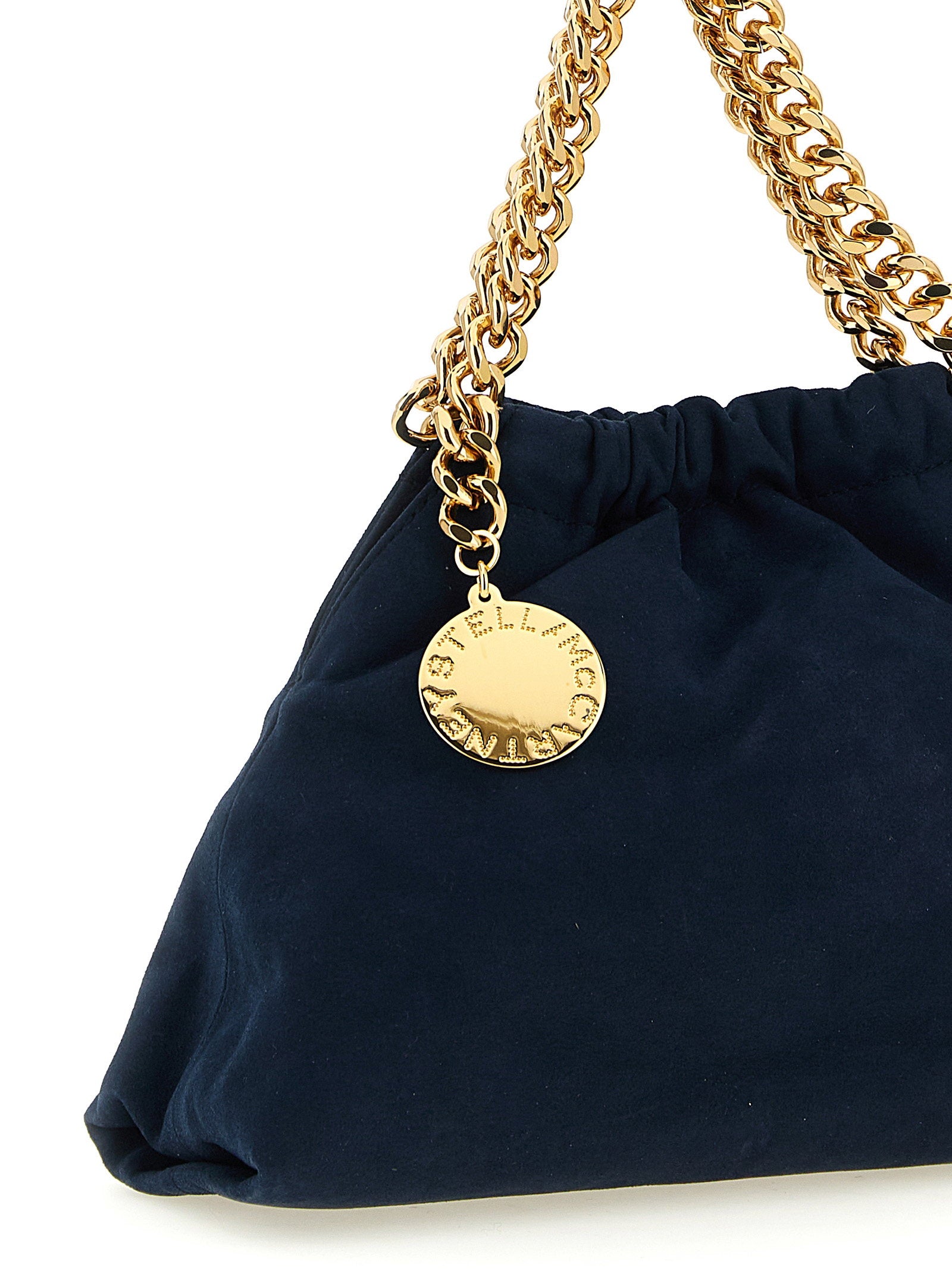 Stella Mccartney Falabella Mini Drawstring Crossbody Bag Blue