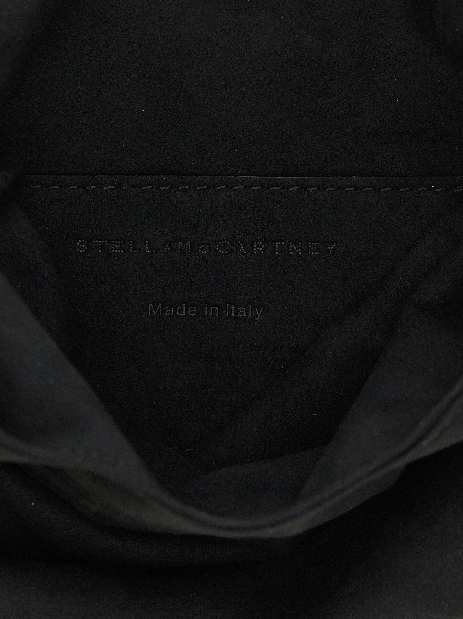 Stella Mccartney Wristlet Suede Handbag Black