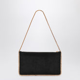 Stella McCartney Falabella Matte Black Vegan Clutch Shoulder Bag Black