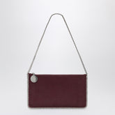 Stella McCartney Falabella Plum Vegan Shoulder Clutch Bag Burgundy