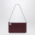 Stella McCartney Falabella Plum Vegan Shoulder Clutch Bag Burgundy
