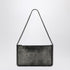 Stella McCartney Falabella Ruthenium Metallic Clutch Shoulder Bag Black