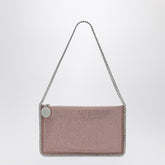 Stella McCartney Falabella Pink Rhinestone-Embellished Clutch Shoulder Bag Pink