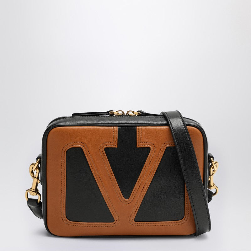 Valentino Garavani Viva Superstar crossbody bag in black leather black