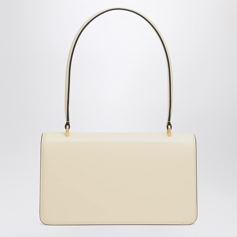 Valentino Garavani Vain Top Handle Bag in Glossy White Calfskin White
