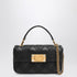 Valentino Garavani Small Quiltie Black Leather Shoulder Bag with VLogo Signature black