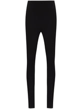 Wardrobe.Nyc Front Zip Technical Jersey Leggings Black Black