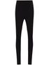 Wardrobe.Nyc Front Zip Technical Jersey Leggings Black Black