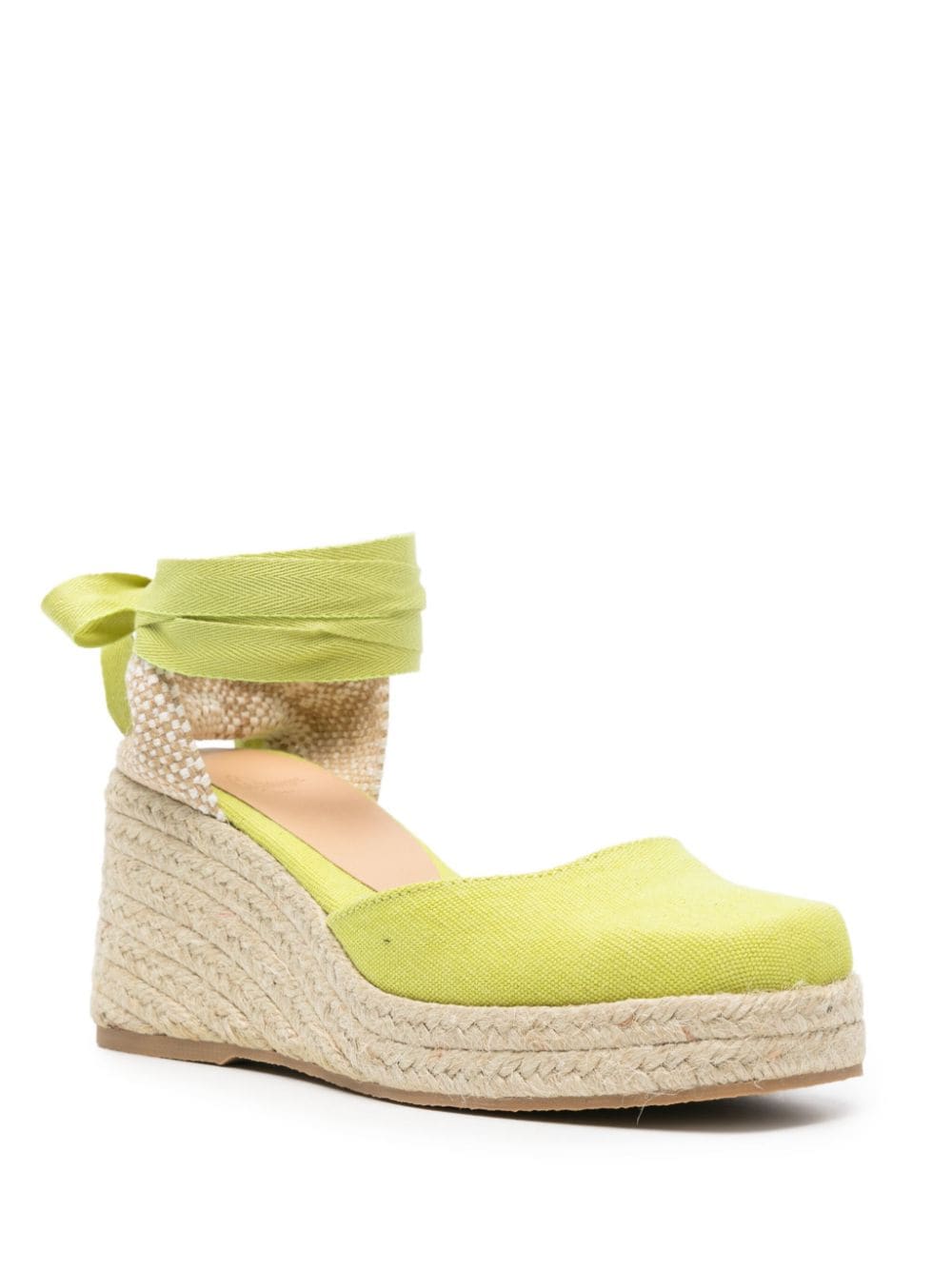 Castaner Tina Wedge Espadrilles Lime