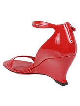 Ferragamo Leather Open-toe Sandals Red