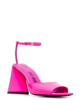 The Attico Piper 85mm Leather Sandals Fuchsia