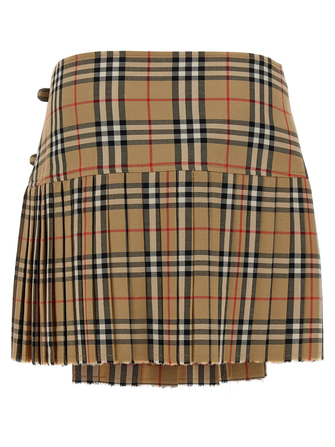 Burberry Kilt Skirt Beige